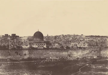 Jerusalén. Recinto del Templo. Vista general de la fachada este. Pl. 2